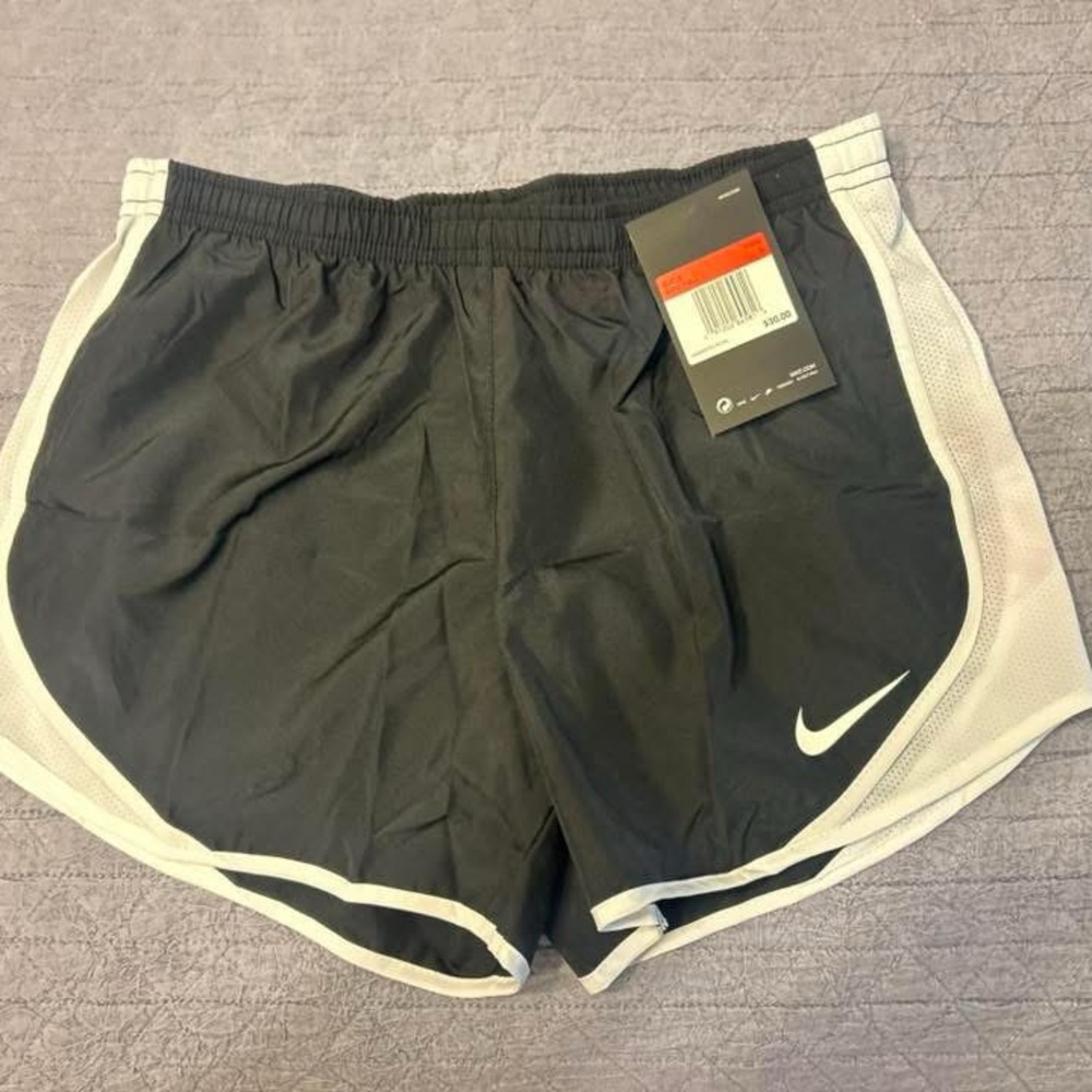 Black and White Athletic Shorts